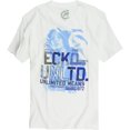 thumbnail image 1 of Ecko Unltd. Camiseta gráfica con cuello en V Hologram Dream para hombre, blanca, extragrande, 1 of 1