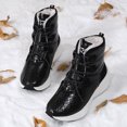 thumbnail image 4 of Botas Senderismo Invierno para Botines Mujer Con Forro Piel Cálido Cordones Exteriores, 4 of 9