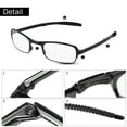 thumbnail image 4 of Fugacal Vidrios de lectura,1.0/1.5/2.0/2.5/3.0/3.5/4.0 Portátil Lentes de Lectura Plegables,gafas presbicia de Profesionales Ligeros de para Hombre y Mujer (Black 350) Fugacal No se aplica, 4 of 6