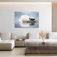 thumbnail image 3 of Zen Canvas Wall Art Spa Stones Picture Wall Decor Framed Meditation & Calm Painting Minimalist Prints Spiritual Room Living Room Bathroom Ready to Hang, 3 of 5