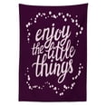 thumbnail image 3 of Ambesonne Saying Tablecloth Rectangular Table Cover, Motivation Boost Phrase, 60"x90", Pale Mauve and Purple, 3 of 4