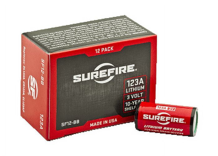 Surefire SF123A Box of 48 123A 3 Volt Lithium Batteries (48-Pack