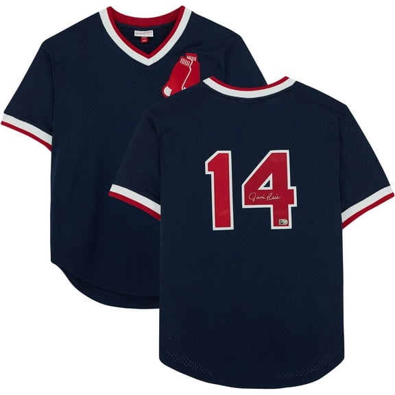 Jim Rice Boston Red Sox Autographed Blue 1989 Mitchell & Ness Authentic Batting Practice Jersey - Fanatics Authentic Certified