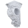 thumbnail image 3 of MERIVILLE Chatecu Drapery Sconce, Corbel Bracket, Drapery Scarf Swags, Wall Décor, White Marble, 1Pcs, 3 of 5