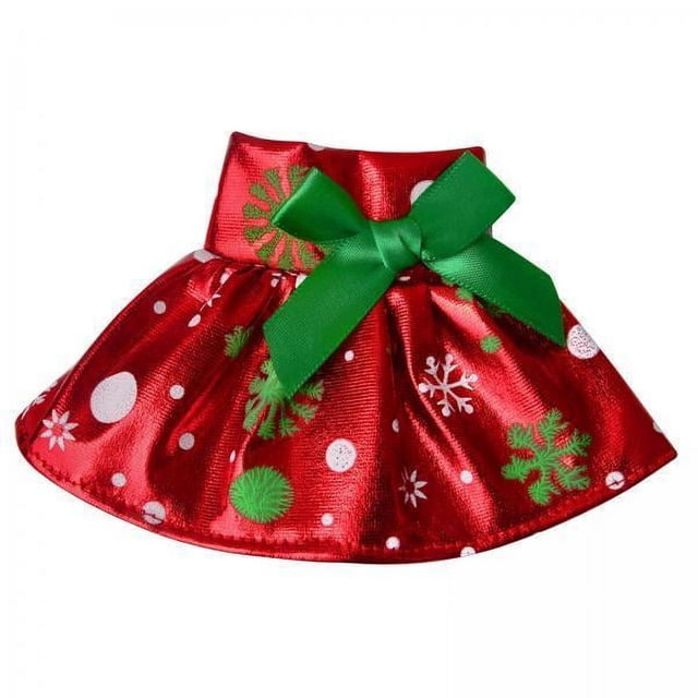 vestido de falda de muñeca,1/12 Falda de muñeca navideña,Vestido de de Navidad Ropa de alta costura de Papá Noel,Ropa de muñeca Juguetes para bebés Accesorios Regalos para niños<