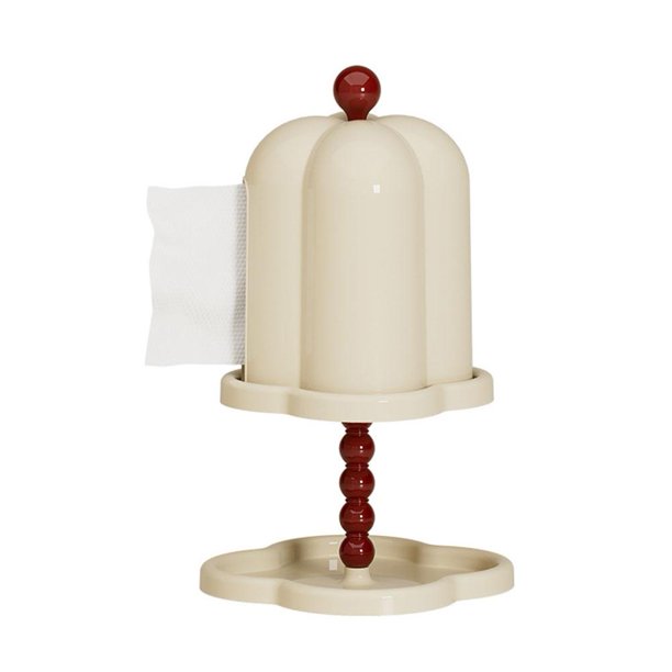 LUVCLS Funda para caja de pañuelos, caja de pañuelos retro francesa de estilo antiguo, caja de lujo con sentido avanzado para sala de estar, luz de PU