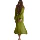 thumbnail image 4 of SAYOO , cárdigan de punto para mujer, moda, Color sólido, ganchillo, ahuecado, manga larga, informal, estilo suelto, abrigo con cinturón, Tops largos SAYOO  Moda, 4 of 6