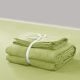 thumbnail image 4 of Pure Era Duvet Cover 3Piece Set King Size -100% Jersey Knit Cotton -Ultra Soft Breathable- Matcha Tea Green, 4 of 6