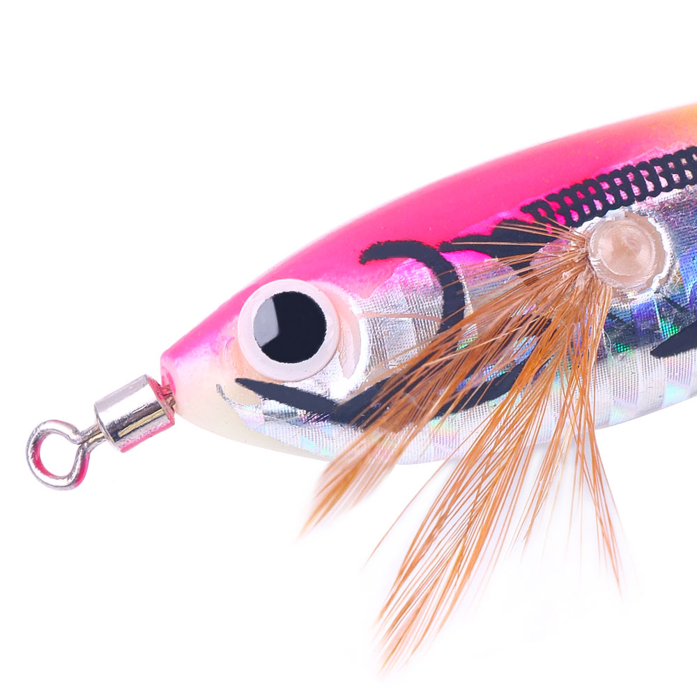 HENGJIA Squid Jig Shrimp Prawn Lures Luminous for Cuttlefish Octopus Fishing Lures 6PCS