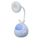 thumbnail image 3 of Lámpara de mesa LED con manguera flexible, luz de escritorio plegable con soporte para bolígrafo, carga USB, lámpara de noche de dibujos animados azul, 3 of 14