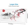 thumbnail image 2 of Japanese Cherry Blossom Sakura Large Gaming Mouse Pad 31.5×11.8 Inch XL Extended Waterproof Moudepads Non-Slip Rubber Base Keyboard Mat for Work/Office/Home, 2 of 5