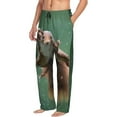 thumbnail image 6 of Sigee Squirrel print Men's Pajama Pants Lounge Sleep Bottoms with Elastic Waistband and Pockets-X-Large, 6 of 6