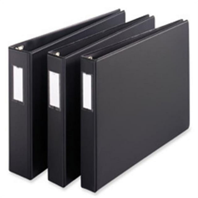 Cardinal Brands- Inc Slant-D Reference Binder- 3-Ring- 2in. Capacity- 11in.x17in.- BK
