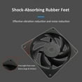 thumbnail image 6 of 120mm Premium Magnetic Levitation High-Performance 4-Pin PWM 12025 PC Computer Case Fan High Speed 600- 3000RPM Black, 6 of 6