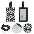 thumbnail image 3 of Unique Bargains 1 Pc Geometry Pattern Luggage Tag for Travelling Black White, 3 of 5