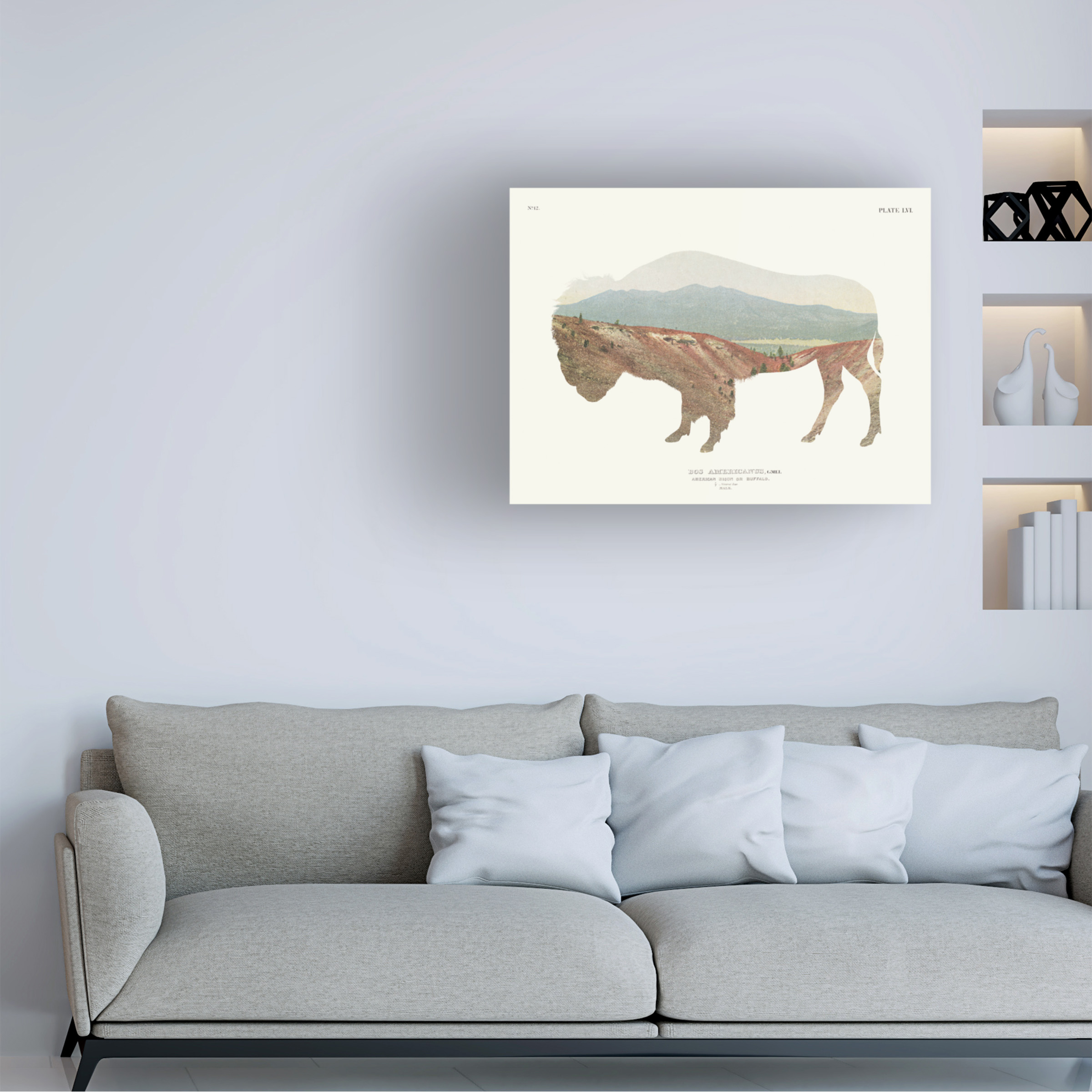 Trademark Fine Art 'American Southwest Buffalo' Canvas Art by Wild Apple Portfolio