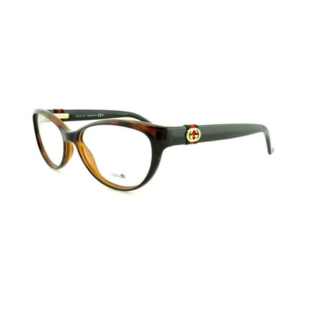 GUCCI Eyeglasses 3682 02XF Havana Black 53MM