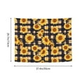 thumbnail image 6 of Kdxio Vintage Black White Plaid Sunflowe Wall Hanging Tapestries Banner For Bedroom College Dorm Home Living Room Party Decor 29X37 In, 6 of 8