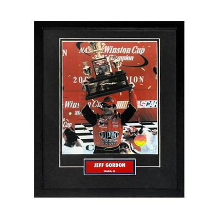 Jeff Gordon Winston Cup Trophy 8X10 Framed Moment