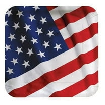 American Valor Square Plates, 18 Pk