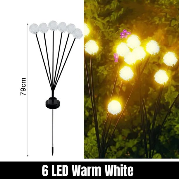 Lámpara Solar de diente de león para exteriores, columpios impermeables, luces decorativas únicas para camino de césped, Patio, Patio, fiesta