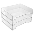 thumbnail image 4 of OUNONA  3 Pcs Shelving Paper Holder for Desk Document Storage Container, 4 of 8