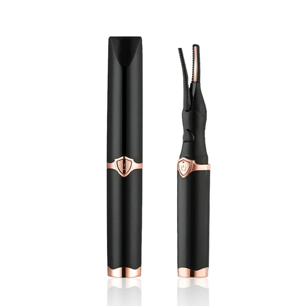 Electronic USB Natural Fake Eye Peach Curler Portátil 3 Modo Temperatura Calentada Eyelashes Curling Tool Plastic Beauty Supplies Black Inevent CE001713-02B