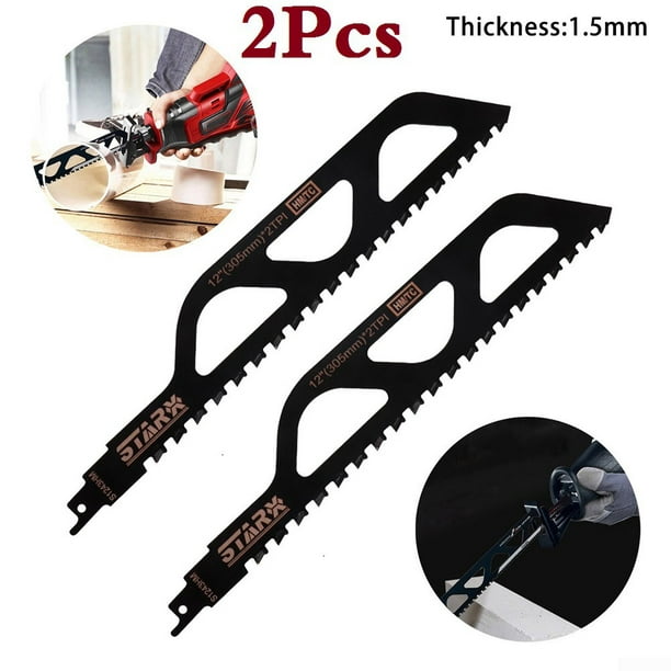 2x S1243 Saw Blades For Concrete Cement Board Cutting Reciprocating