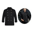 thumbnail image 6 of Long Length Sleeve Autumn Jacket Workwear for Waiter XXXL XXXL Size Black, 6 of 8