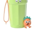 thumbnail image 1 of Taza de Camping de dibujos animados de 450ML, taza de vacío portátil, recipiente para bebidas de acero inoxidable (verde), 1 of 2