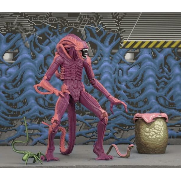 NECA Pink Aliens con huevo PVC figura de acción juguete de modelos coleccionablesninguna caja zhangyuxiang unisex