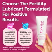 Conceive Plus Fertility Lubricant, Fertility Personal Lubricant Formula for Couples Trying to Conceive, Multi-Use Tube 2.5 fl.oz.