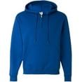 thumbnail image 4 of 994MR Jerzees NuBlend Fleece Quarter-Zip Pullover Hooded - Royal - 3XL, 4 of 5