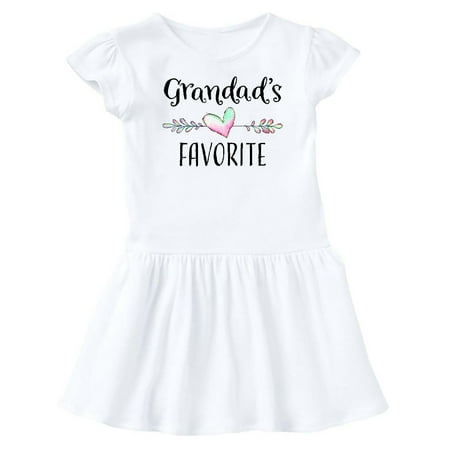 

Inktastic Grandads Favorite- Heart Grandchild Gift Baby Girl Dress