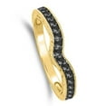 thumbnail image 3 of Aonejewelry 1.50 Ct Black Diamond Bridal Set Engagement Ring in 10K Yellow Gold, 3 of 4