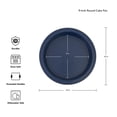 thumbnail image 5 of KitchenAid Aluminized Steel Nonstick 9-inch Round Cake Baking Pan, Ink Blue, 5 of 9