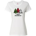 thumbnail image 3 of Inktastic Country Christmas Plaid Trees Women's T-Shirt, 3 of 5