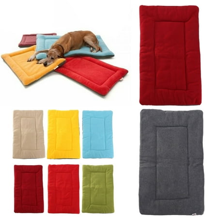 On Clearance Soft Warm Puppy Dog Cat Fleece Mats Mattress Crate Bed (Best Way To Crate Train A Puppy At Night)