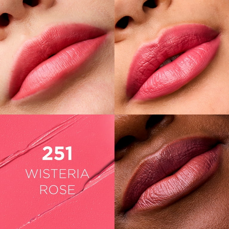 L'Oreal Paris Colour Riche Satin Lipstick 251 Wisteria Rose Moisturizing  and Long-Lasting - Walmart.com