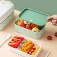 COM1950s Lunch Box That Keeps Food Hot Compartmentalised Bento Box with