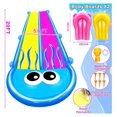 3 Sided Safe Fence Jellyfish Slip Lawn Water Slides With 2 3-sided-safe-fence-jellyfish-slip-lawn-water-slides-with-2