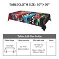 thumbnail image 2 of Mantel de Cars Lightning Mcqueen para cocina, comedor, fiesta, elegante mantel impermeable, lavable, resistente a las arrugas, decorativo, rectangular, 54 x 72 pulgadas, 2 of 8