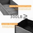 thumbnail image 5 of Raised Garden Bed with Legs, 48x24x30'', Outdoor Wood Elevated Planter Box, 5 of 7
