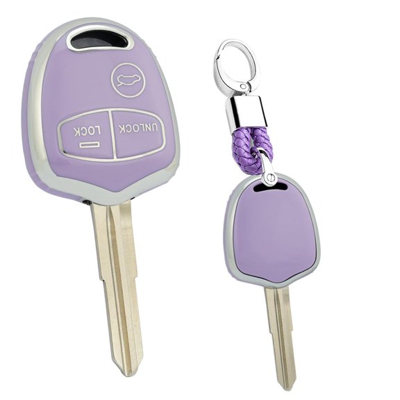 Key Fob Cover Fit for Mitsubishi Outlander ASX Pajero Montero Sport Soft TPU Key Shell Accessories 3 Button Keychain