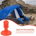 thumbnail image 4 of KONTONTY 10Pcs Aluminum Alloy Tent Pole Plastic Red Prevent Collapse Tent Pole Tips Caps for Camping, 4 of 8