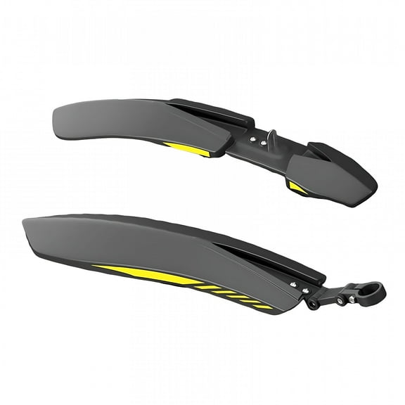 MELIVO Mountain Bike Fenders Mud Guards for Biking Riding 24-26-27.5 Inches Black Yellow