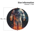 thumbnail image 2 of Sigee Astronaut Cosmic Rainbow for Water-Resistant, Heat-Resistant, Non-Slip Leather Coasters Set, Ideal for Coffee Table, Office, Bar, Home Decor-Round Shape, 2 of 6