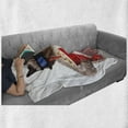 thumbnail image 6 of Movie Theater Soft Flannel Fleece Throw Blanket, Cat Popcorn and Drink Watching Film Glasses Entertainment Cinema Fun, Cozy Plush for Indoor and Outdoor Use, 50" x 60", Multicolor, by Ambesonne, 6 of 6