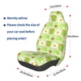 thumbnail image 3 of Wukai Avocado And Toast Full Set Car Seat Covers with Soft Padding Universal Auto Front Seats Protector and Cushion Mat, 3 of 5