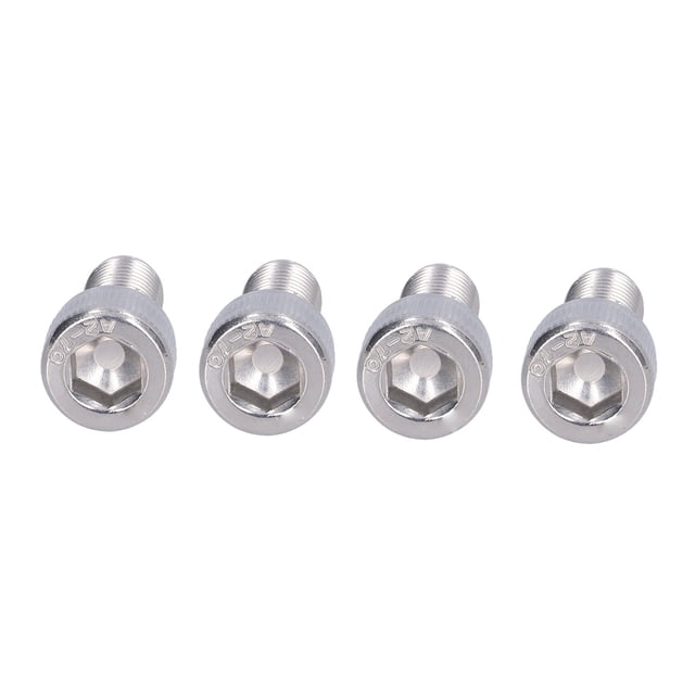 A2 70 Hex Bolt, 304 Stainless Steel, Socket Cap Screw, Hex Head Fastener Hardware with Case, Connection Bolts, Furniture Bolts for Car Engineering DIY Jobs